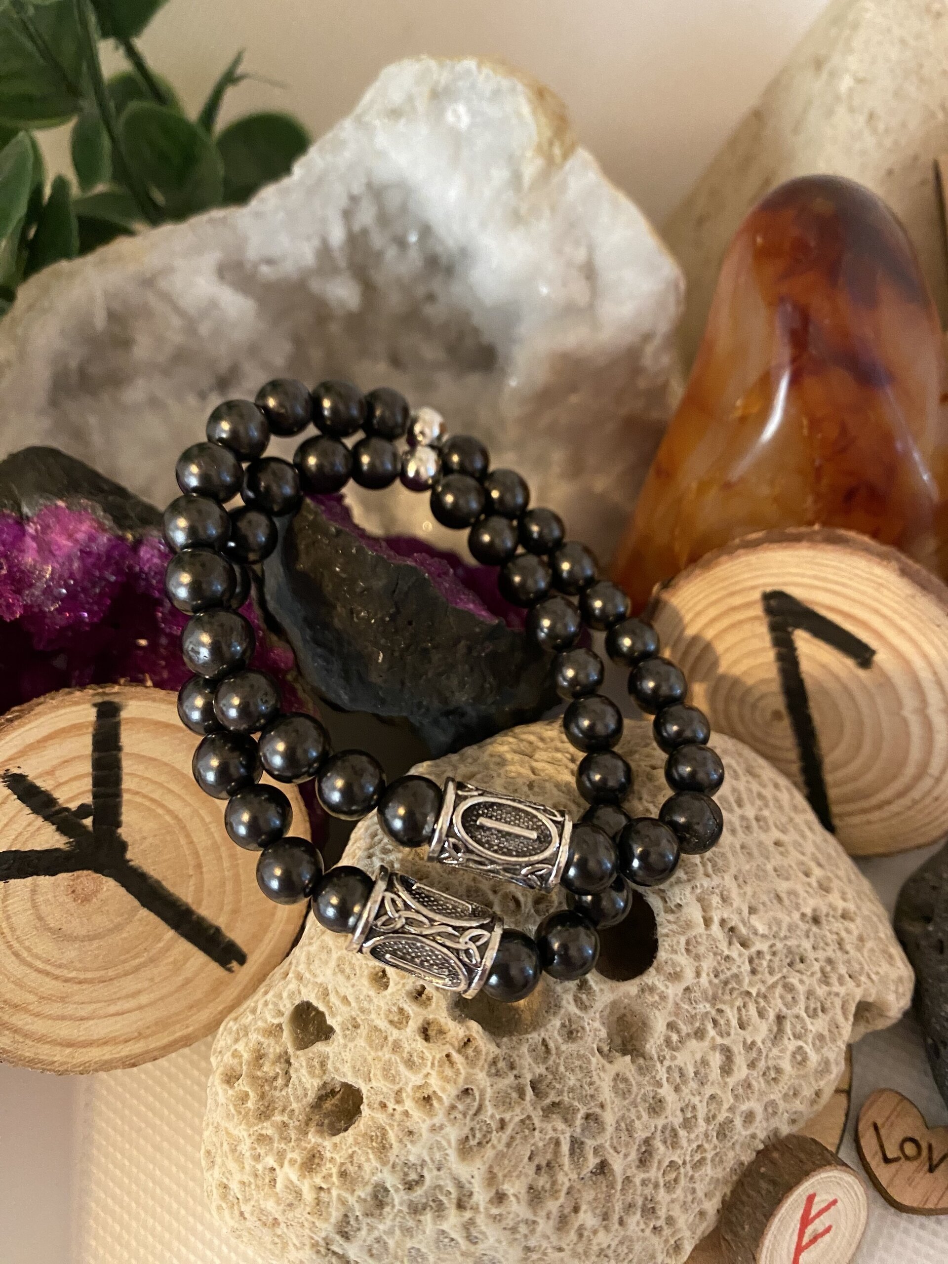 Talisman personalizado mineral y 1 runa - 1