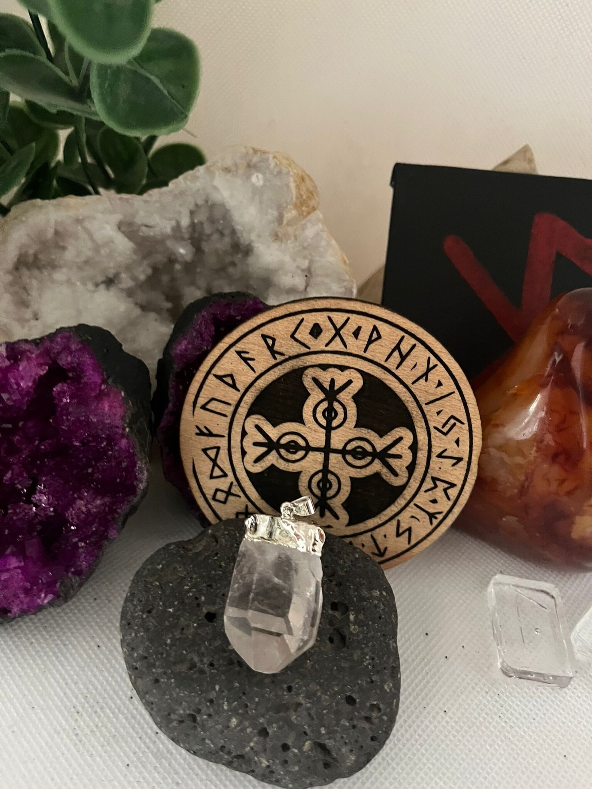 Colgante cuarzo blanco - 2